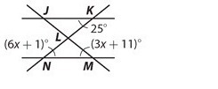 What is the measure of ∠LMN? or What is the measure of ∠KLM?-example-1