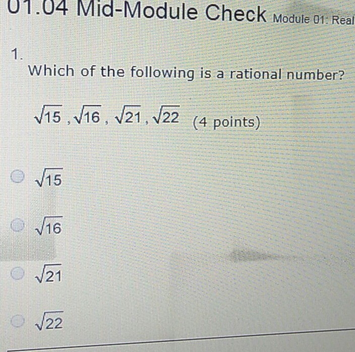 Which of the following is a rational number?-example-1