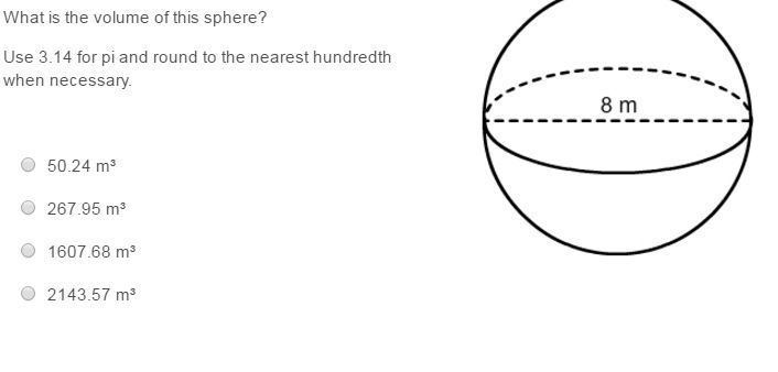 Geometry Questions! (some are in pictures) 1. The volume of a sphere is 36π in³. What-example-2