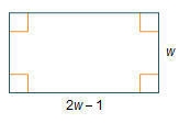 The perimeter of the rectangle is 28 units. What is the value of w?-example-1