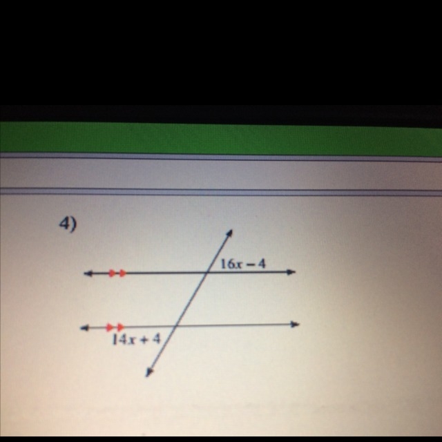 Solve for X What kind of angle Substitute back In-example-1