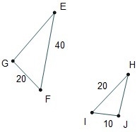 In the diagram, m∠F = 60°. To prove that the triangles are similar by the SAS similarity-example-1