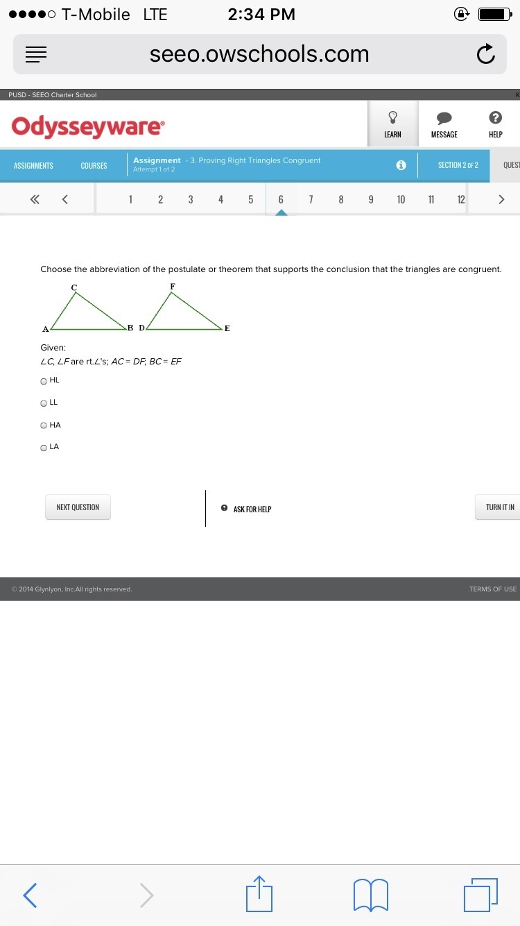 Choose the abbreviation of the postulate or theorem that supports the conclusion that-example-1