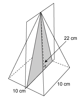 50 POINTS ANSWER QUICK!! A slice is made perpendicular to the base of a right rectangular-example-1