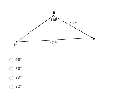 Find m∠D. Round to the nearest degree. Someone helpp please NVM I GOT IT, the answer-example-1