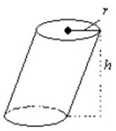 Find the volume of the cylinder in terms of pi. The diagrams are not drawn to scale-example-1