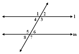 PLEASE HELP! Identify a pair of corresponding angles. assume: angle l is parallel-example-1