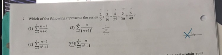 Which of the following represents the series ?-example-1