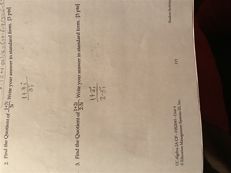 Find the quotient of 1+7i/3i in standard form write your answer in standard form Find-example-1