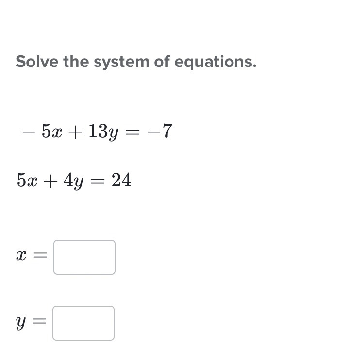 Please help me answer this using systems of equations with elimination.-example-1