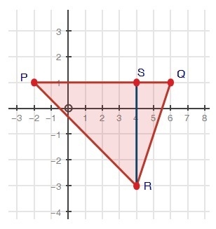 Segment RS is an altitude of triangle PQR. Find the area of the triangle-example-1