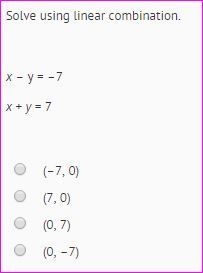 All questions to be solved using linear combination.-example-1