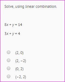 All questions to be solved using linear combination.-example-5