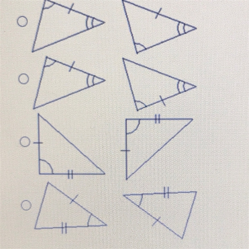 Which pair of triangles is congruent by ASA?-example-1