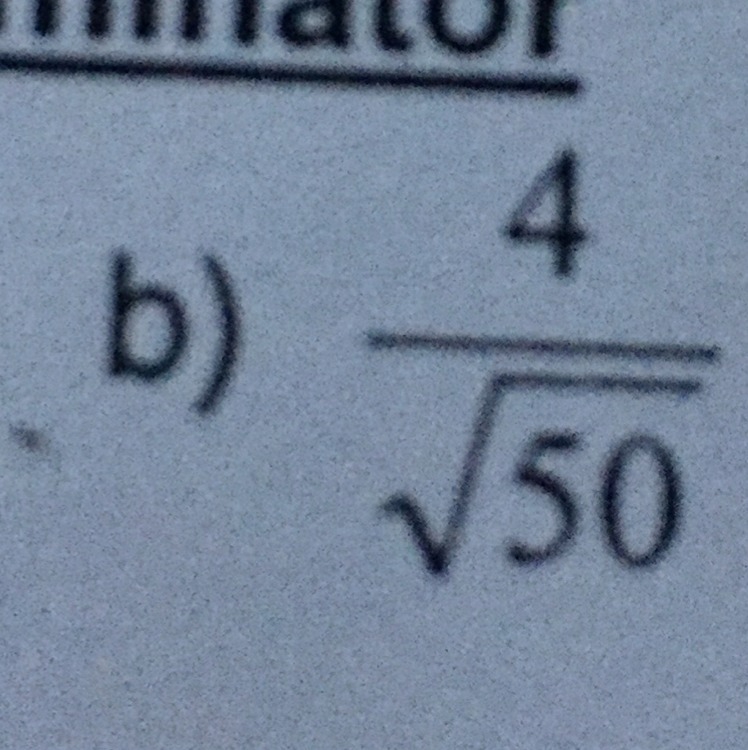 How do I simplify this radical expression? I'm supposed to divide by rationalizing-example-1