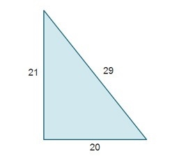 Which math sentence can be used to determine if this triangle is a right triangle-example-1