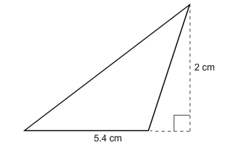 Find the area of the triangle.-example-1