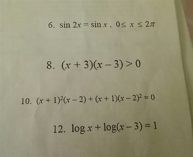 How do I solve for X for questions # 6 and #8?-example-1