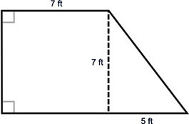 Please help. A doghouse is to be built in the shape of a right trapezoid, as shown-example-1