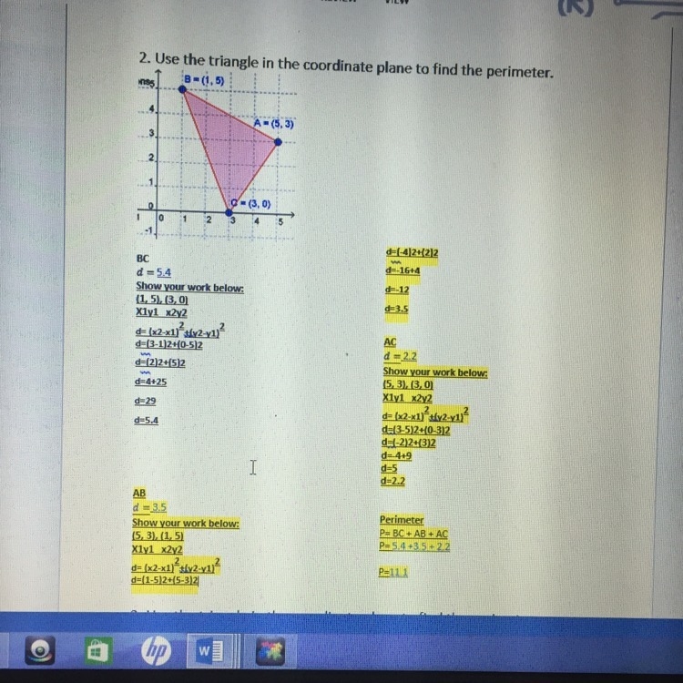 What did I do wrong in the highlighted parts-example-1