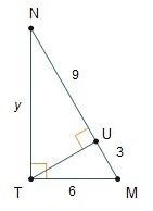 What is the Value of Y? (Confused, GEOMETRY) A. 3√3 B.6√3 C.9√3 D.12√3-example-1