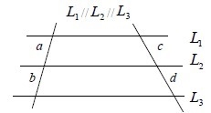 En la figura a:b = 5:3 y c = 15. ¿Cuánto mide el trazo d? a) 1 b) 7 c) 9 d) 15 e) 25-example-1