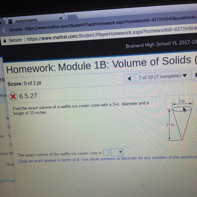 Find the exact volume-example-1