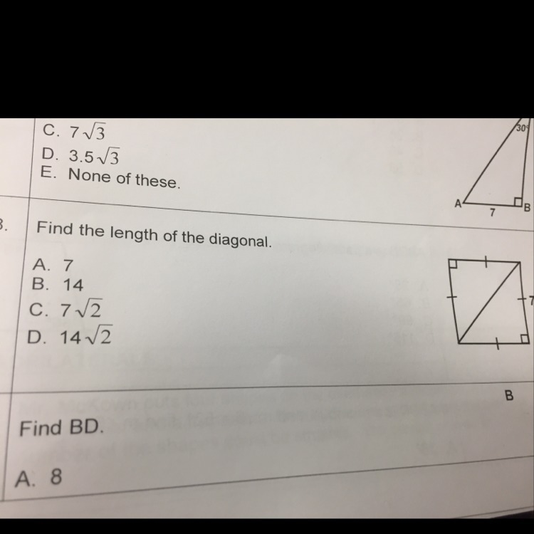 ABC is a rhombus find bc-example-1