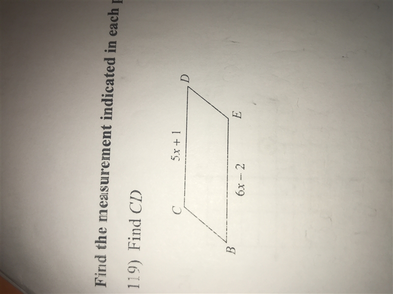 Find the measurement indicated in each parallelogram. How do i solve the problem?-example-1