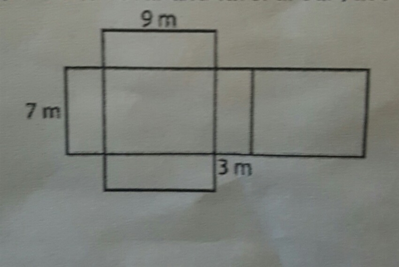 Find the total and lateral surface area of the net below.-example-1