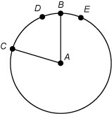 In circle A, mBEC is 290º. What is the measure of ∠BAC ? 70º 130º 170º 360º-example-1