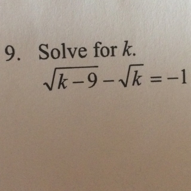 Solving radical equation-example-1