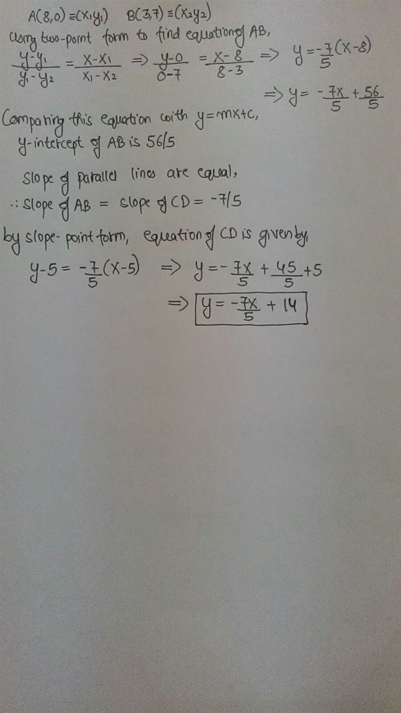 Given: AB || CD If the coordinates of point A are (8, 0) and the coordinates of point-example-1