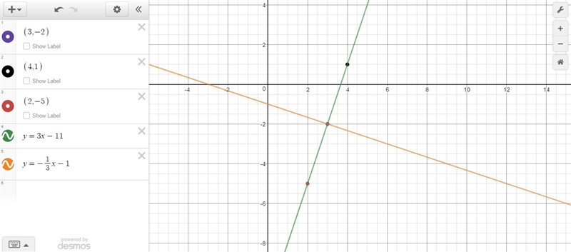 Indicate the equation of the line that is the perpendicular bisector of the segment-example-1