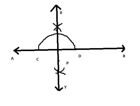 what are the steps for using a compass and a straightedge to construct a line perpendicular-example-1