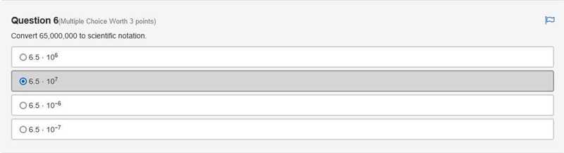 Convert 65,000,000 to scientific notation please help!!-example-1