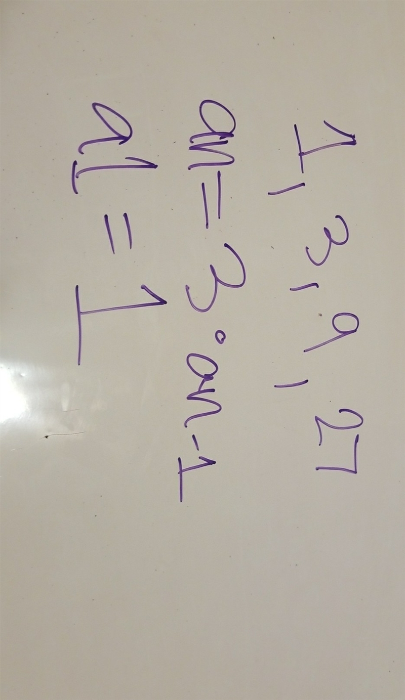 What is the recursive rule for this geometric sequence? 1, 3, 9, 27, ... Enter your-example-1