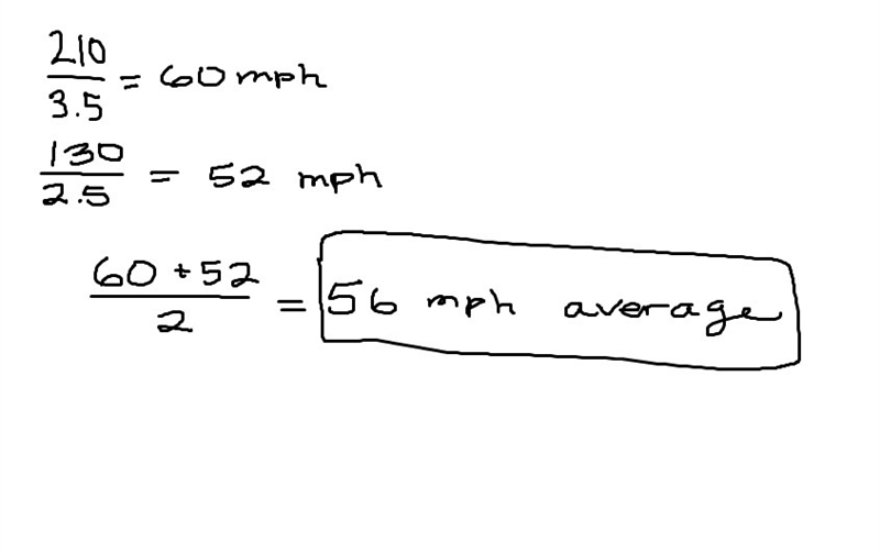 A train traveled 210 mi in 3.5 h to its first stop. It then continued on traveling-example-1