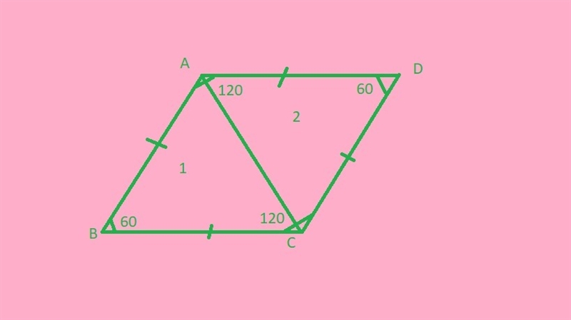 For a craft project, two equilateral triangles are taped together to create a quadrilateral-example-1