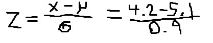 A set of data has a normal distribution with a mean of 5.1 and a standard deviation-example-1