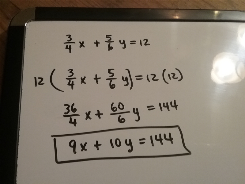 If (3/4)x + (5/6)y = 12, what is the value of 9x + 10y-example-1