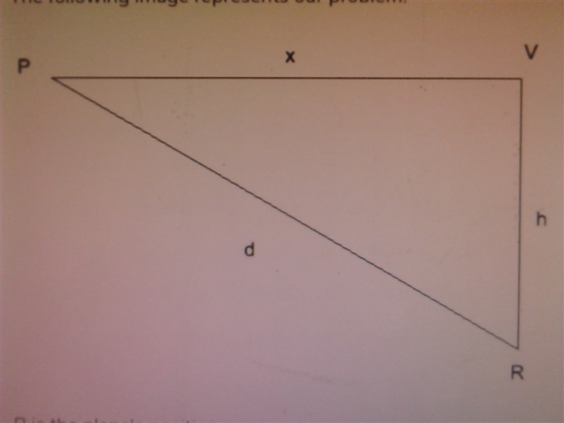 A plane flying horizontally at an altitude of 2 mi and a speed of 510 mi/h passes-example-1