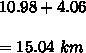 To get to work each morning, emily takes a horse 10.9810.9810, point, 98 kilometers-example-1