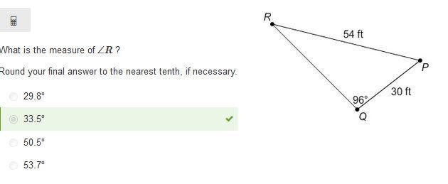 What is the measure of ∠R ? Round your final answer to the nearest tenth, if necessary-example-1