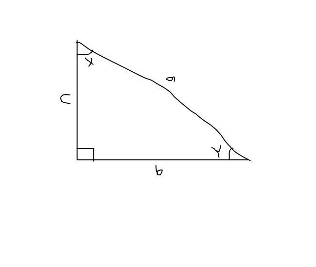 How to find the angle of a right triangle given three sides?-example-1