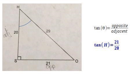 I need to know how to find angle "H"-example-1