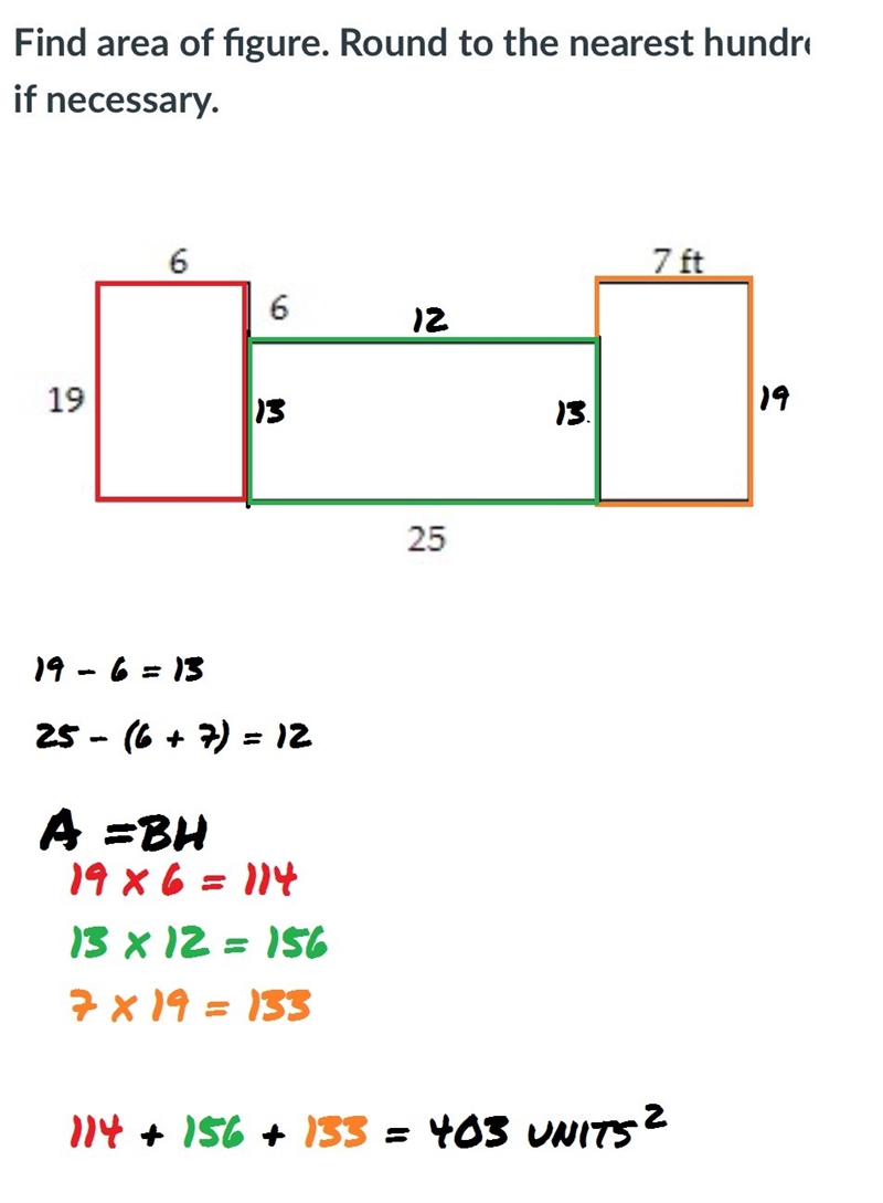 Find the area of the figure. Round to the nearest hundredth if necessary-example-1