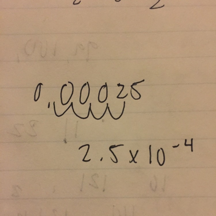 Twenty-five ten-thousandths in scientific notation?-example-1