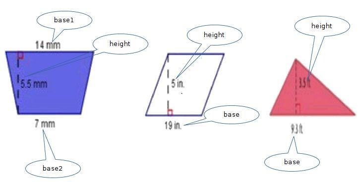 What is the area of the parallelogram? A. 47.5in2 B. 95in2 C. 115.25 in2 D. 190 in-example-1