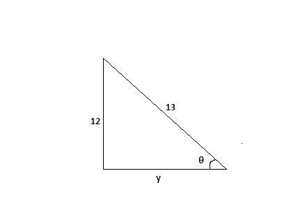 If sin theta = 12/13 and theta is an acute angle find cot theta-example-1